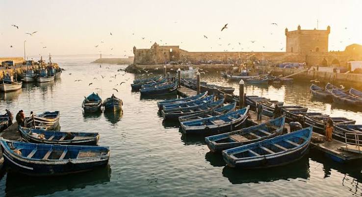 Essaouira medina and Atlantic Ocean