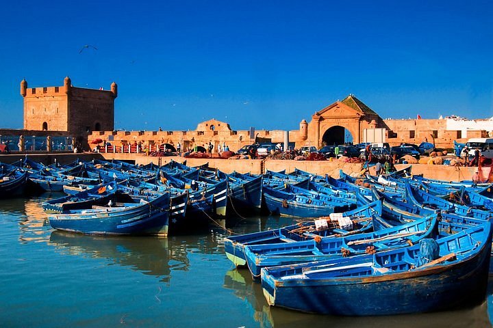 Essaouira fishing harbor Morocco